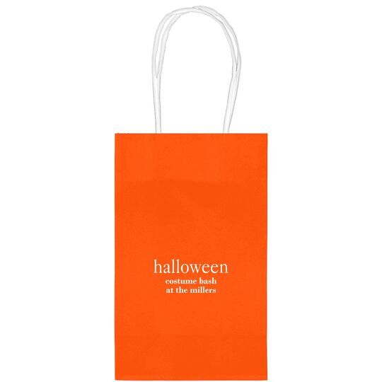 Big Word Halloween Medium Twisted Handled Bags